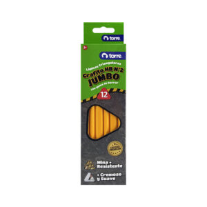 Lapices Jumbo Grafito Trian 12Unid Torre