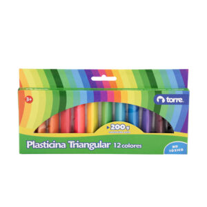 Plasticina Triangular 12 Col Torre
