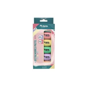Destacadores Pastel Mini Torre
