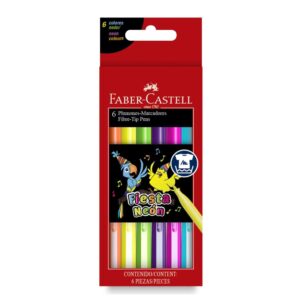 Marcador Fiesta 45 Neón 6 Und Faber Castell