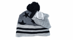 Set Gorro Y Guantes Niño Gris/Negro