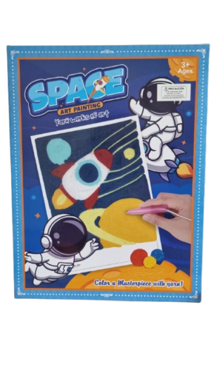 Manualidad Lana Espacio